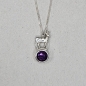 Preview: Kette mit Rehbock auf Amethyst